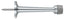 Deltana BDS30U26 3-1/4" Baseboard Door Bumper; Solid Brass; Bright Chrome Finish