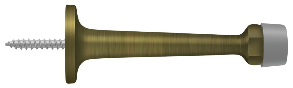 Deltana BDS30U5 3-1/4" Baseboard Door Bumper; Solid Brass; Antique Brass Finish Main image