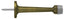 Deltana BDS30U5 3-1/4" Baseboard Door Bumper; Solid Brass; Antique Brass Finish