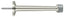 Deltana BDS425U14 4" Baseboard Door Bumper; Solid Brass; Bright Nickel Finish