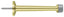 Deltana BDS425U3 4" Baseboard Door Bumper; Solid Brass; Bright Brass Finish