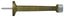 Deltana BDS425U5 4" Baseboard Door Bumper; Solid Brass; Antique Brass Finish