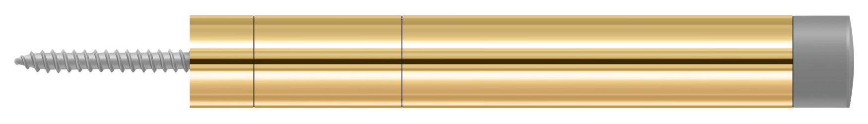 Deltana BDS450CR003 Extension Baseboard Door Bumper; Solid Brass; Lifetime Brass Finish Main image