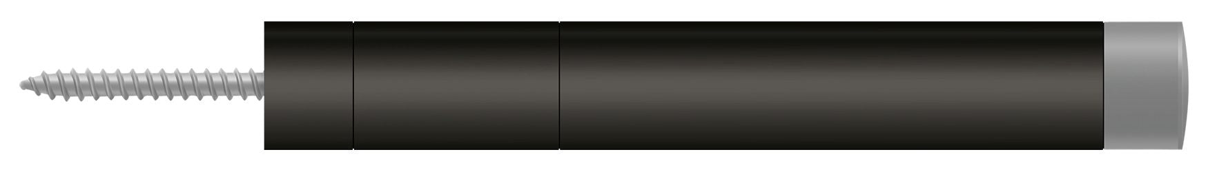 Deltana BDS450U10B Extension Baseboard Door Bumper; Solid Brass; Oil Rubbed Bronze Finish Main image