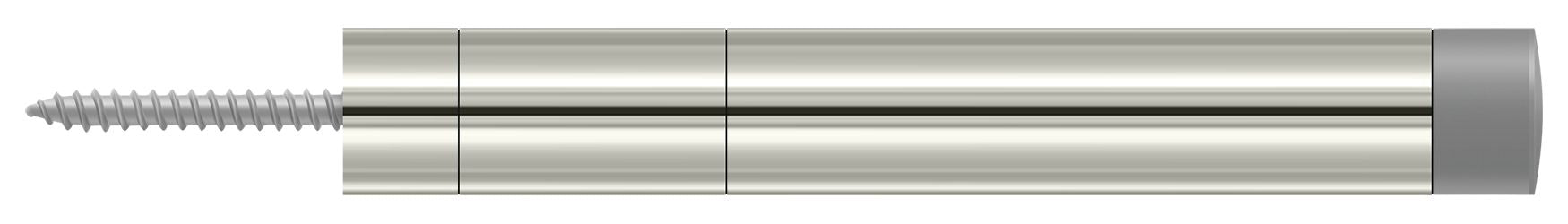 Deltana BDS450U14 Extension Baseboard Door Bumper; Solid Brass; Bright Nickel Finish Main image