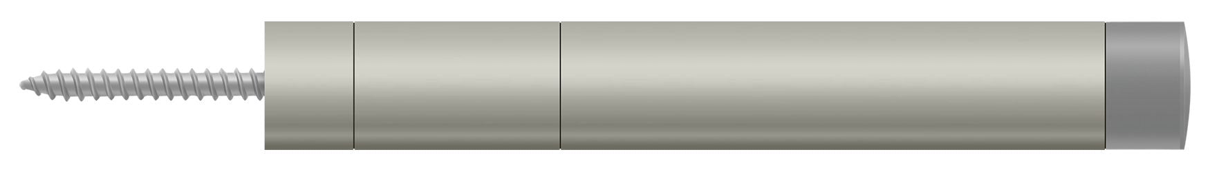 Deltana BDS450U15 Extension Baseboard Door Bumper; Solid Brass; Satin Nickel Finish Main image