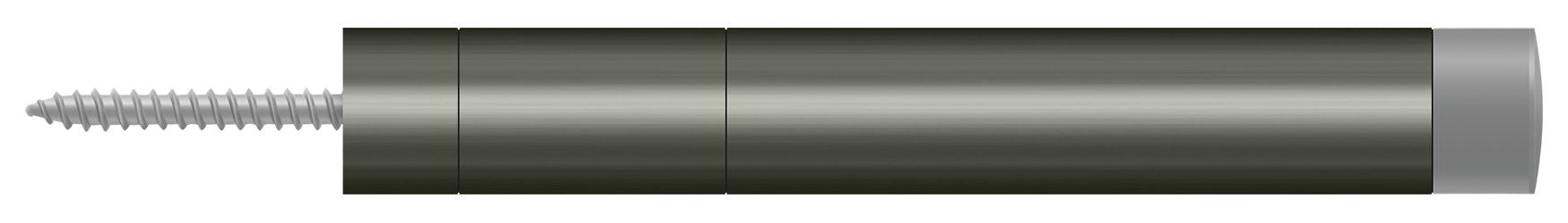 Deltana BDS450U15A Extension Baseboard Door Bumper; Solid Brass; Antique Nickel Finish Main image