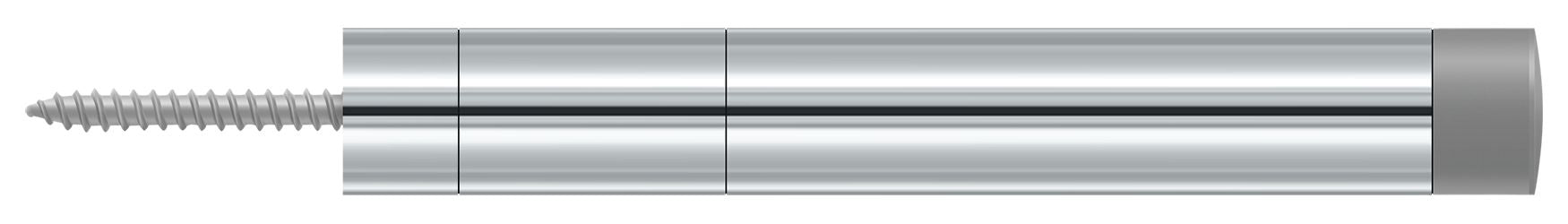 Deltana BDS450U26 Extension Baseboard Door Bumper; Solid Brass; Bright Chrome Finish Main image