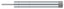 Deltana BDS450U26 Extension Baseboard Door Bumper; Solid Brass; Bright Chrome Finish