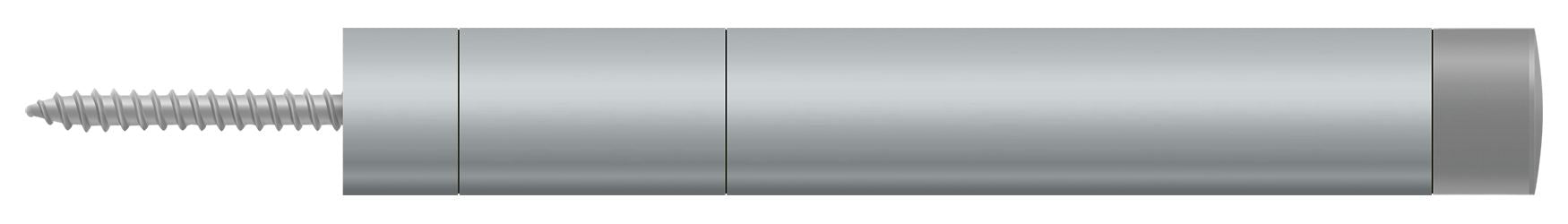 Deltana BDS450U26D Extension Baseboard Door Bumper; Solid Brass; Satin Chrome Finish Main image
