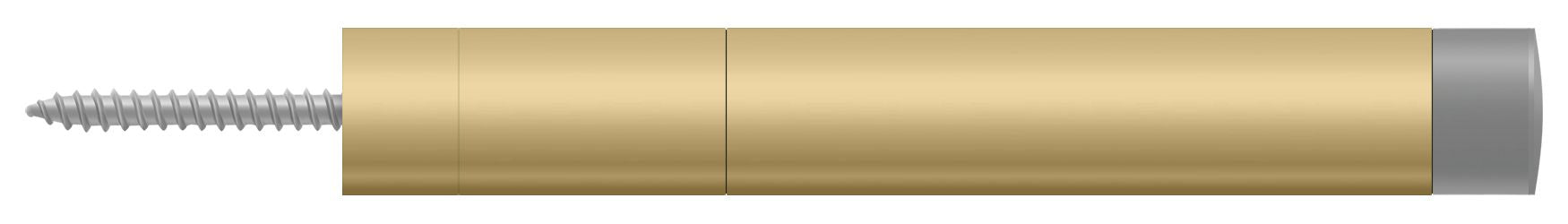 Deltana BDS450U4 Extension Baseboard Door Bumper; Solid Brass; Brushed Brass Finish Main image