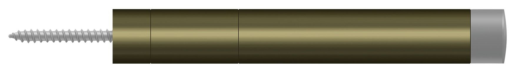 Deltana BDS450U5 Extension Baseboard Door Bumper; Solid Brass; Antique Brass Finish Main image