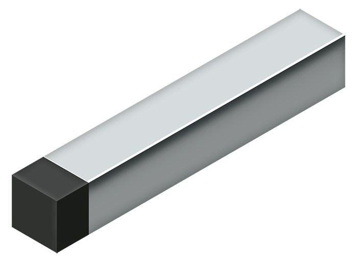 Deltana BDSS40U26 4" Modern Square Heavy Duty Door Bumper; Steel; Bright Chrome Finish Main image