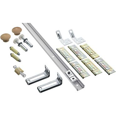 Best Hinges BF300048 30 lb. Bifold Retail Set for 48” Opening # S402-044 White Finish Main image