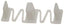 Best Hinges BP15072 Bypass Floor Guide # 541020 White Finish