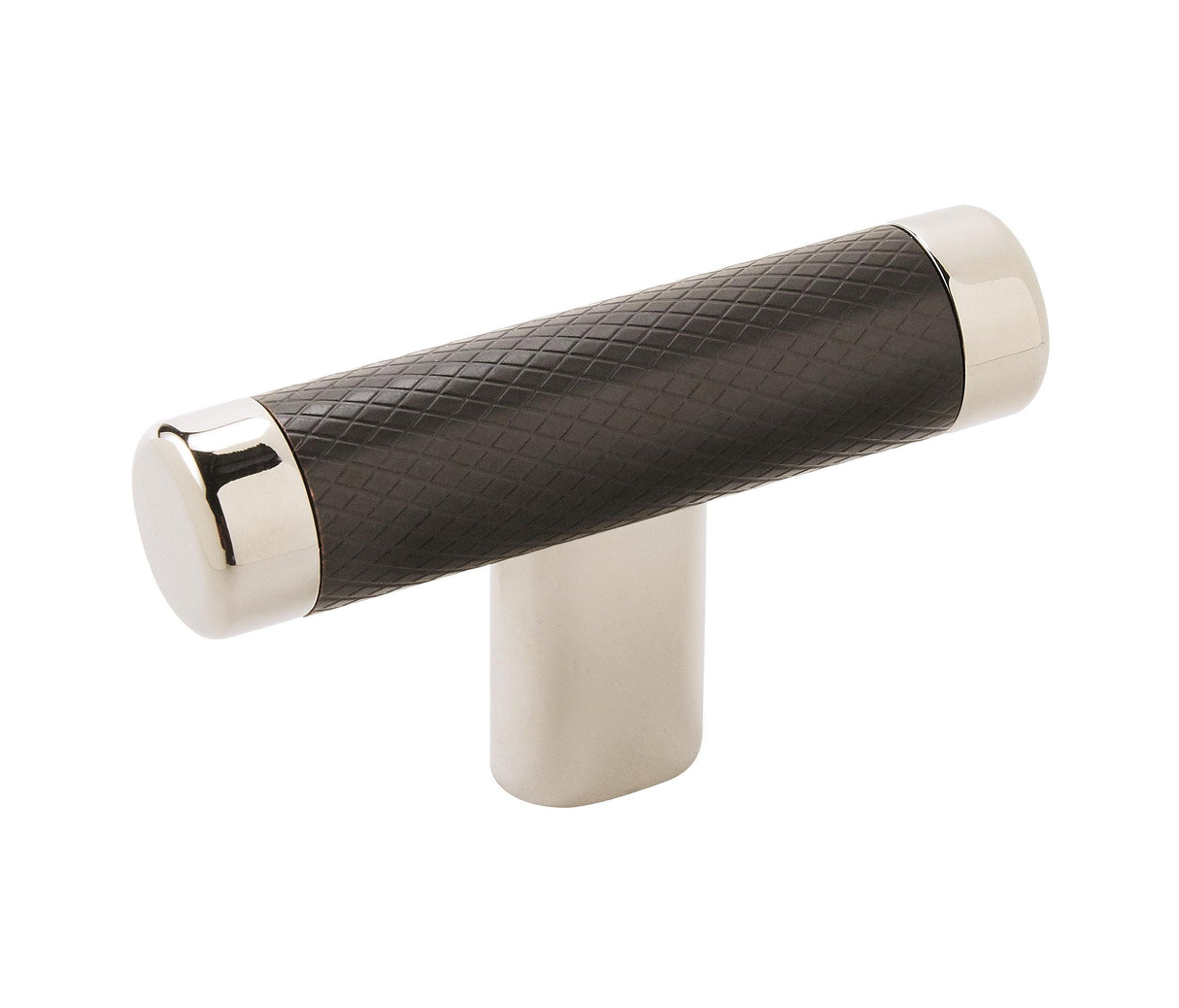 Amerock BP36556PNBBR 2-5/8" (67 mm) Esquire T Cabinet Knob Bright Nickel by Black Bronze Finish