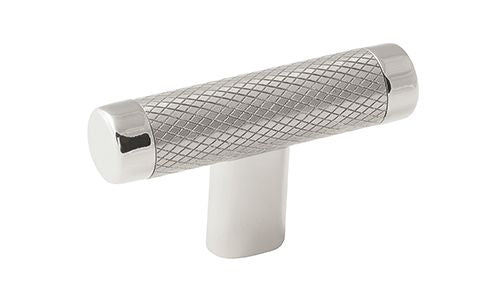 Amerock BP36556PNSS 2-5/8" (67 mm) Esquire T Cabinet Knob Bright Nickel by Stainless Steel Finish