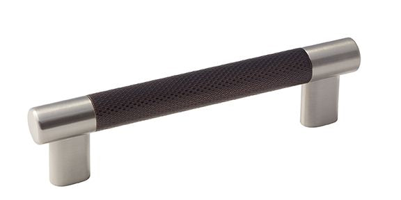 Amerock BP36558G10ORB 5-1/16" (128 mm) Center to Center Esquire Cabinet Pull Satin Nickel by Oil Rubbed Bronze Finish