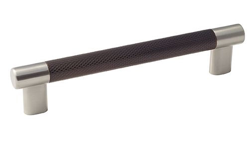 Amerock BP36559G10ORB 6-5/16" (160 mm) Center to Center Esquire Cabinet Pull Satin Nickel by Oil Rubbed Bronze Finish