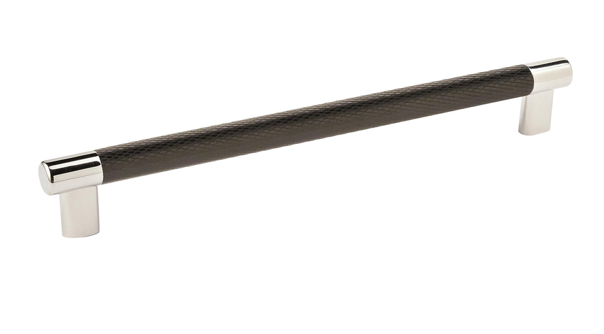 Amerock BP36560PNBBR 10-1/16" (256 mm) Center to Center Esquire Cabinet Pull Polished Nickel by Black Bronze Finish