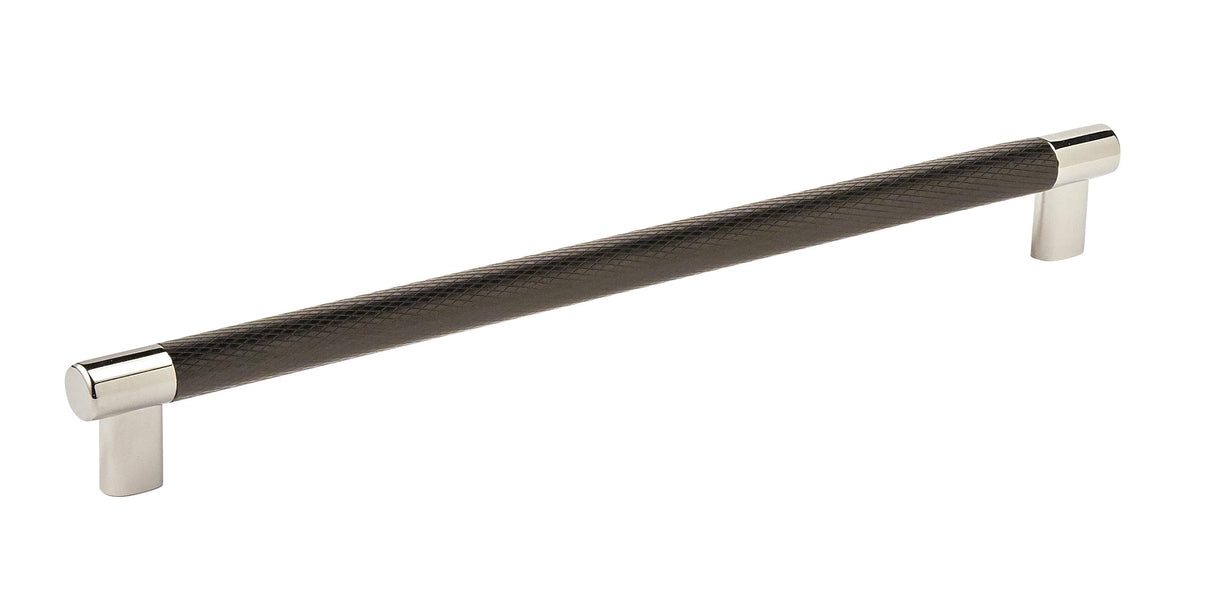 Amerock BP36561PNBBR 12-5/8" (320 mm) Center to Center Esquire Cabinet Pull Polished Nickel by Black Bronze Finish