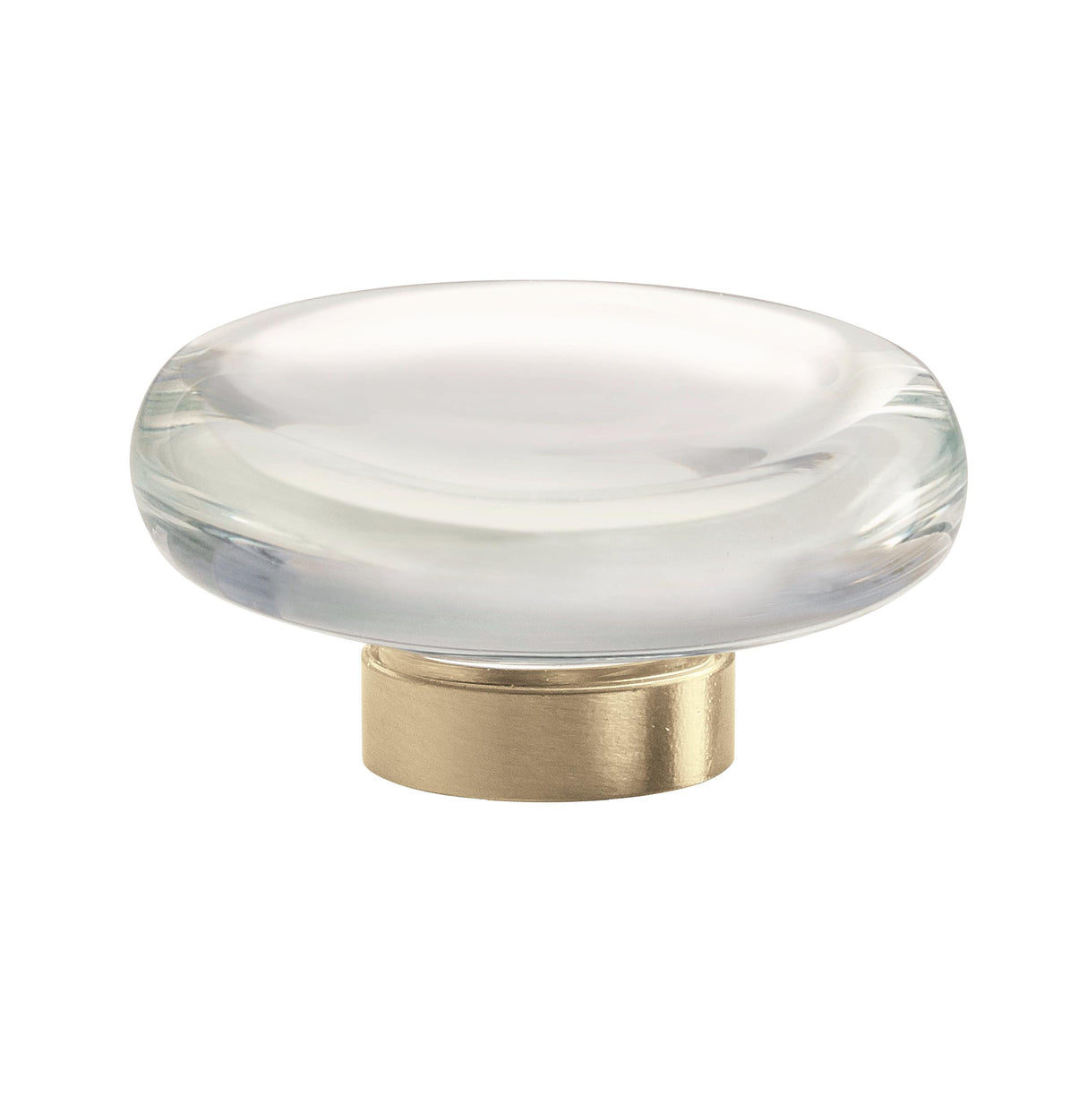 Amerock BP36652CBBZ 1-3/4" (44 mm) Flat Glacio Crystal Cabinet Knob Golden Champagne Finish