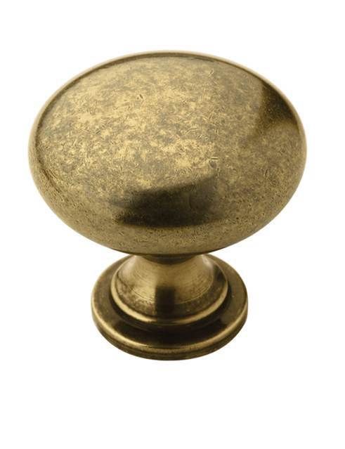 Amerock BP53005BB 1-1/4" (32 mm) Diameter Allison Value Cabinet Knob Burnished Brass Finish