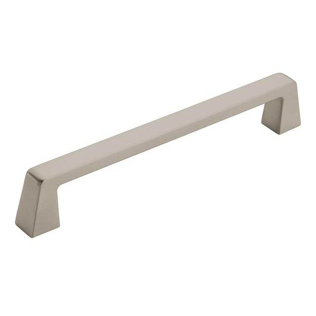 Amerock BP55278G10 6-5/16" (160 mm) Center to Center Blackrock Cabinet Pull Satin Nickel Finish