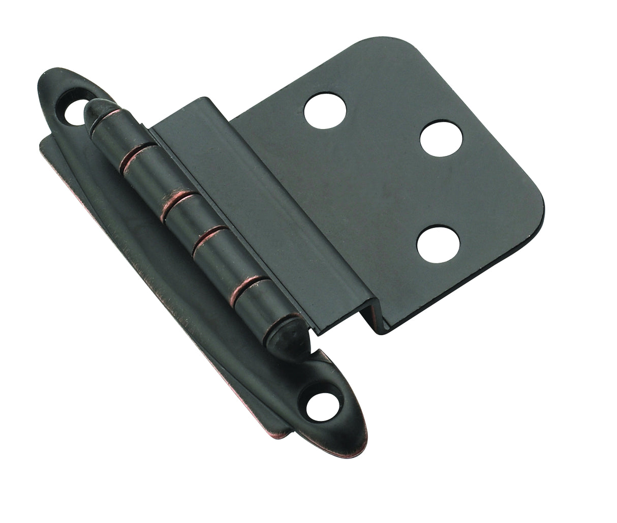 Amerock BPR3417ORB 3/8" (10 mm) Inset Non Self Closing Face Mount Cabinet Hinge 2 Pack Oil Rubbed Bronze Finish