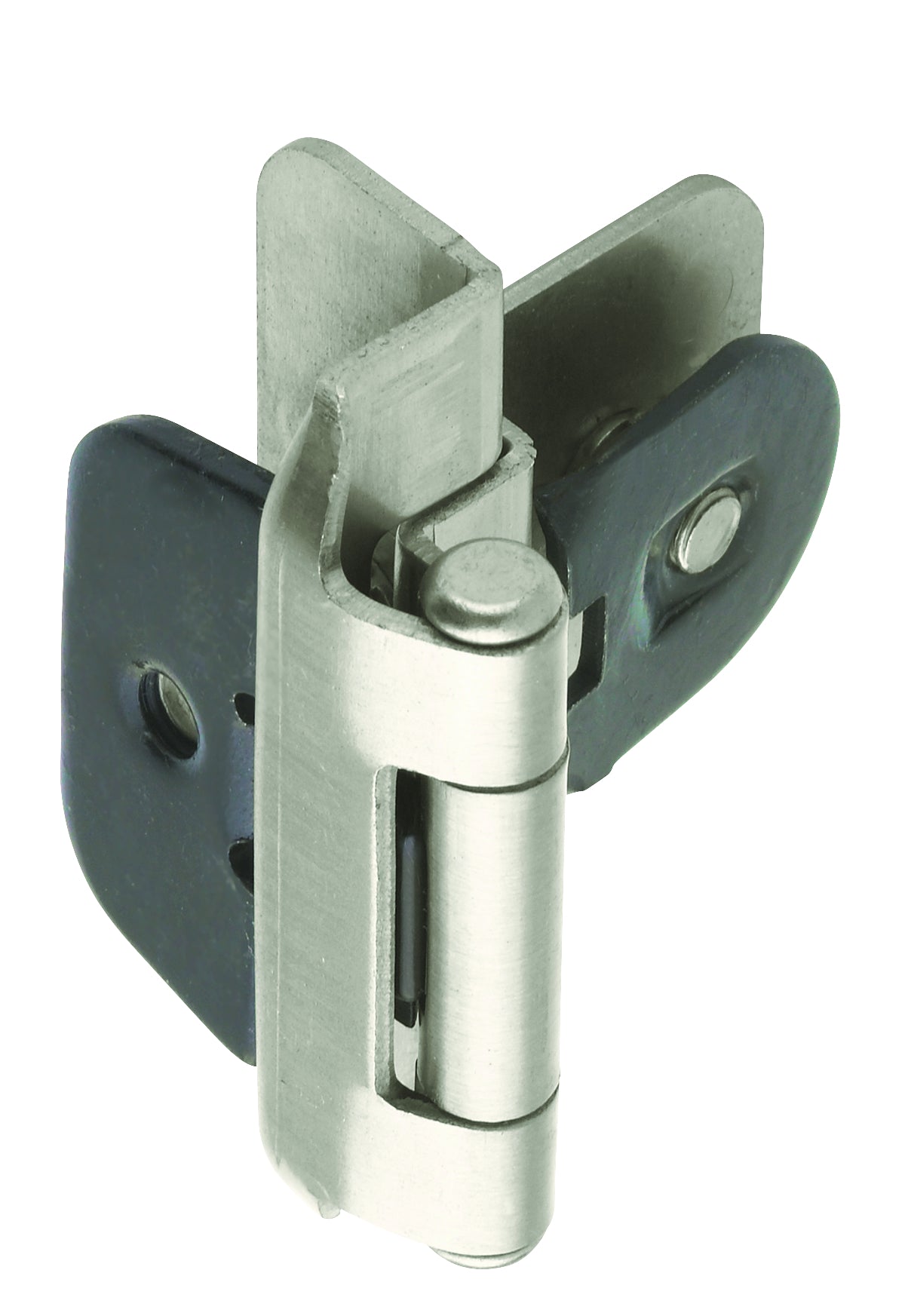 Amerock BPR8700G10 3/8" (10 mm) Inset Double Demountable Cabinet Hinge 2 Pack Satin Nickel Finish
