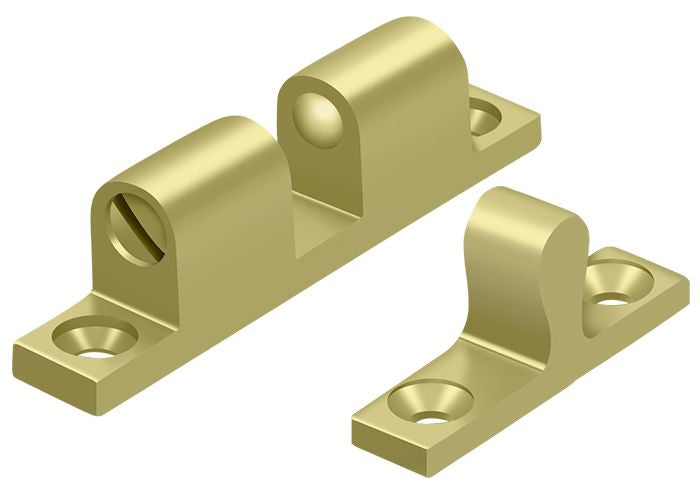 Deltana BTC10U3 Ball Tension Catch 1-4/5" x 3/10"; Bright Brass Finish Main image