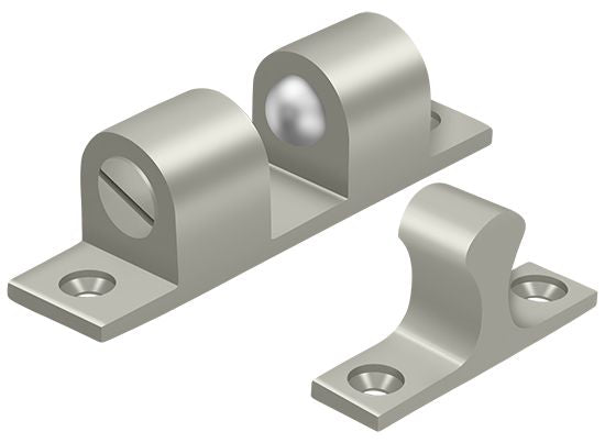 Deltana BTC30U15 Ball Tension Catch 3" x 3/4"; Satin Nickel Finish Main image