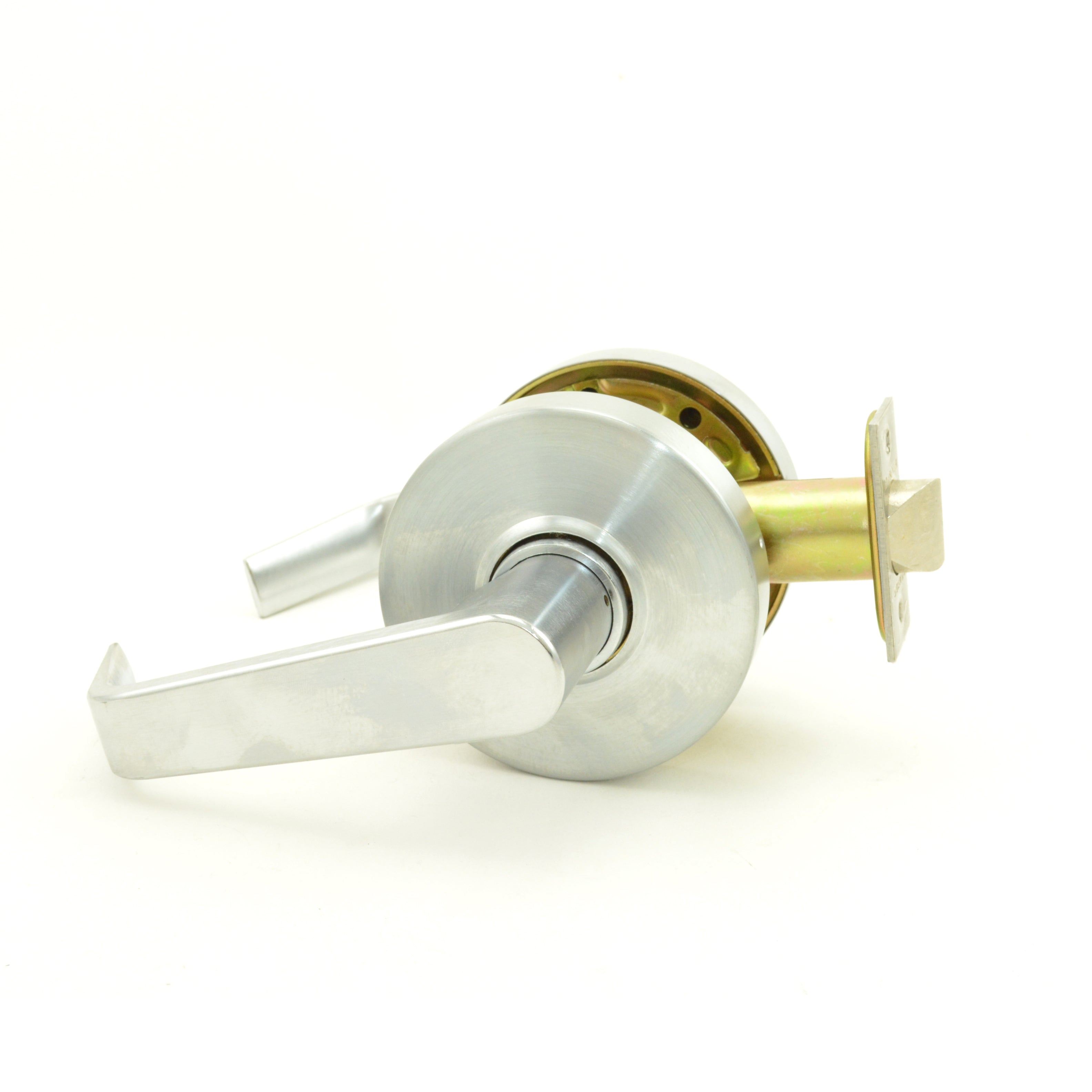 Dexter Commercial C1000PASSR626 Passage Grade 1 Regular Lever Clutching Cylindrical Lock with 2-3/4" Backset with 1-1/8" Face and ANSI Strike Satin Chrome Finish