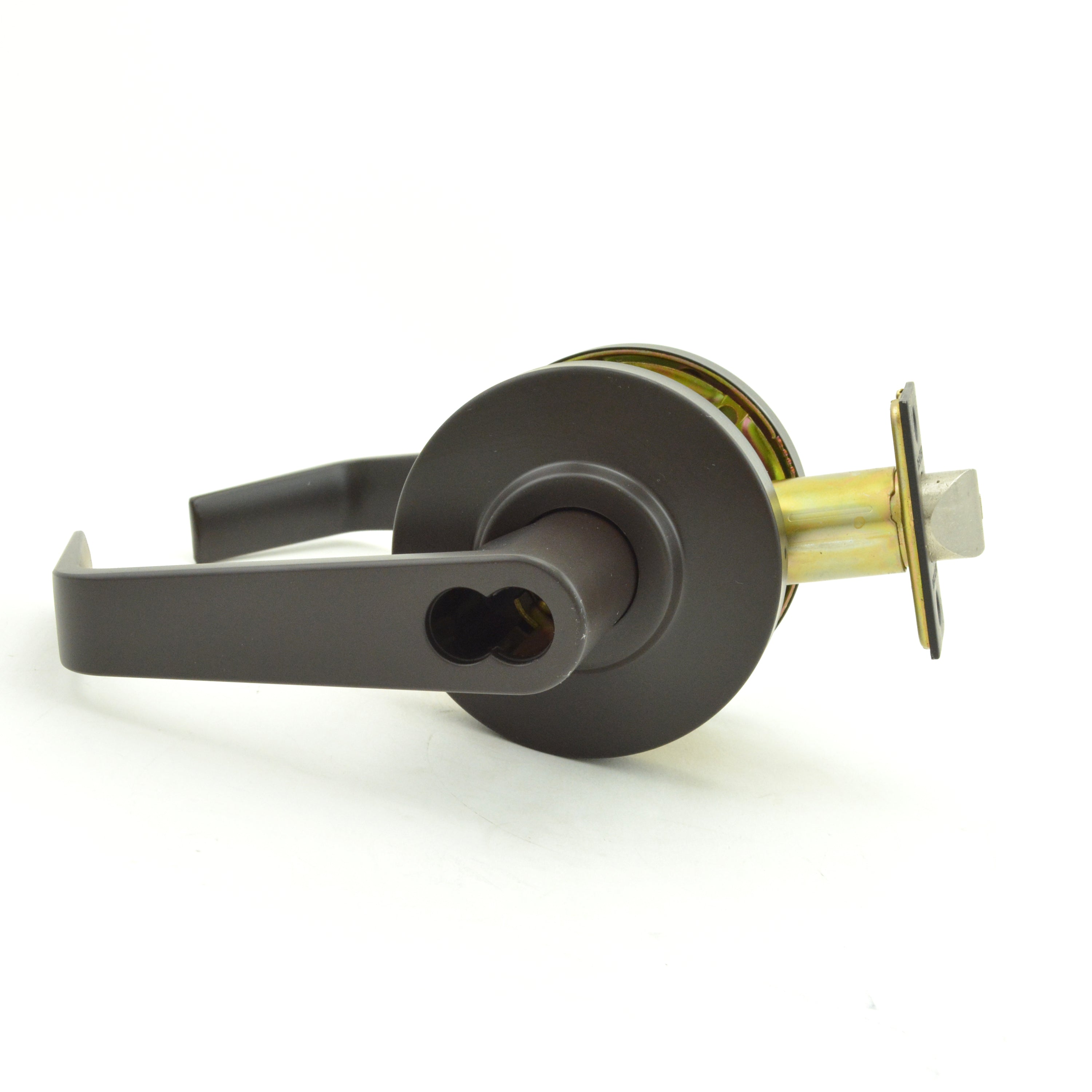 Dexter Commercial C2000ENTRR613SFIC Entry / Office Grade 2 Regular Lever Non Clutching Cylindrical Lock with Small Format IC Prep; 2-3/4" Backset; and ANSI Strike Oil Rubbed Bronze Finish Main image