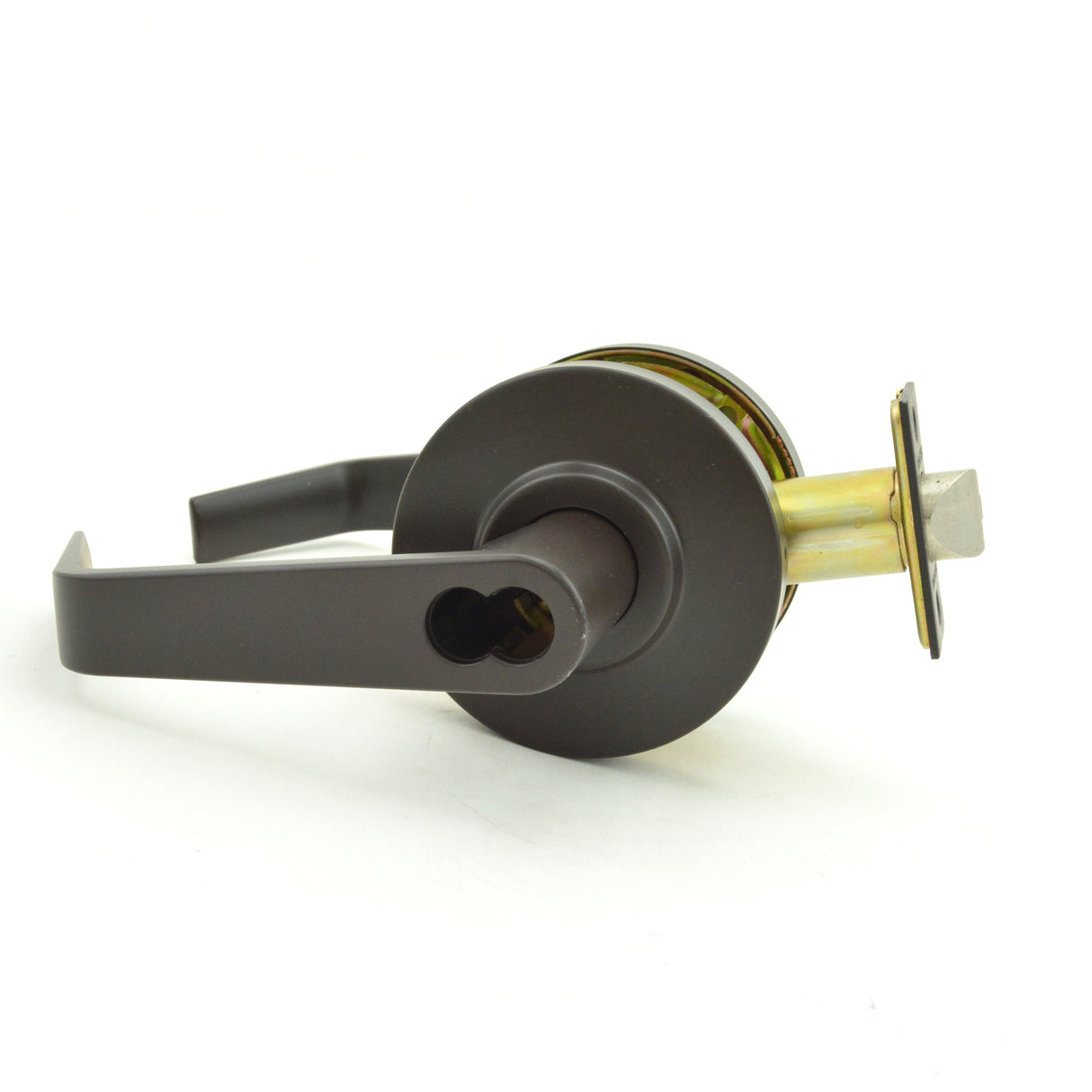 Dexter Commercial C2000ENTRR613SFIC Entry / Office Grade 2 Regular Lever Non Clutching Cylindrical Lock with Small Format IC Prep; 2-3/4" Backset; and ANSI Strike Oil Rubbed Bronze Finish