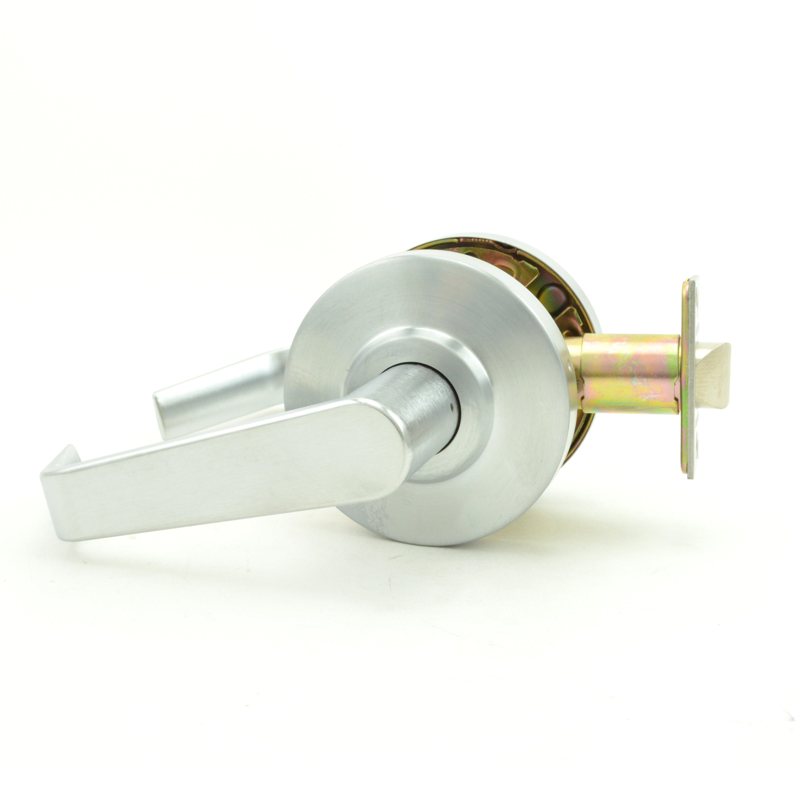 Dexter Commercial C2000PASSR626 Passage Grade 2 Regular Lever Non Clutching Cylindrical Lock with 2-3/4" Backset and ANSI Strike Satin Chrome Finish Main image