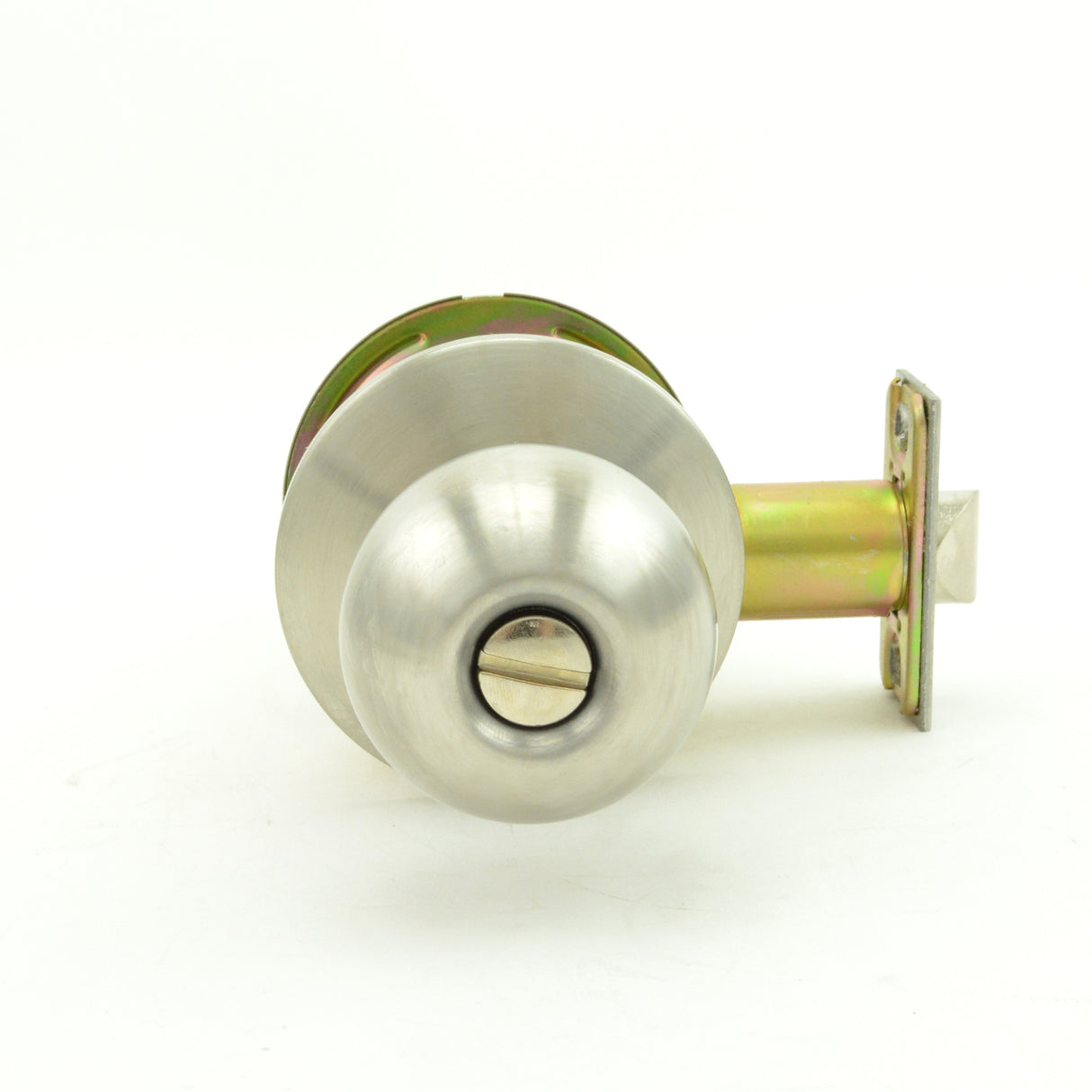 Dexter Commercial C2000PRIVB630 Privacy Grade 2 Ball Knob Non Clutching Cylindrical Lock with 2-3/4" Backset and ANSI Strike Satin Stainless Steel Finish