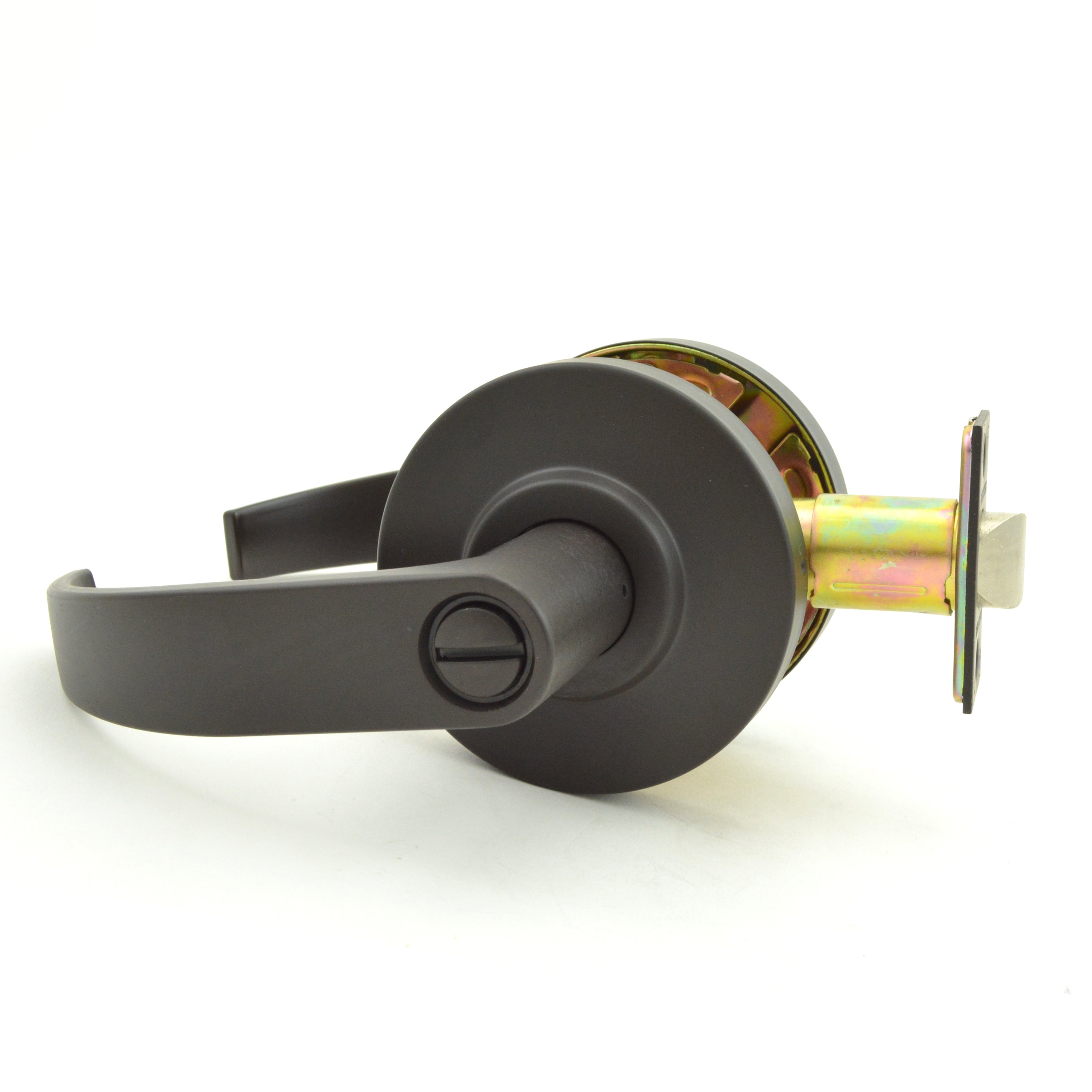 Dexter Commercial C2000PRIVC613 Privacy Grade 2 Curved Lever Non Clutching Cylindrical Lock with 2-3/4" Backset and ANSI Strike Oil Rubbed Bronze Finish Main image