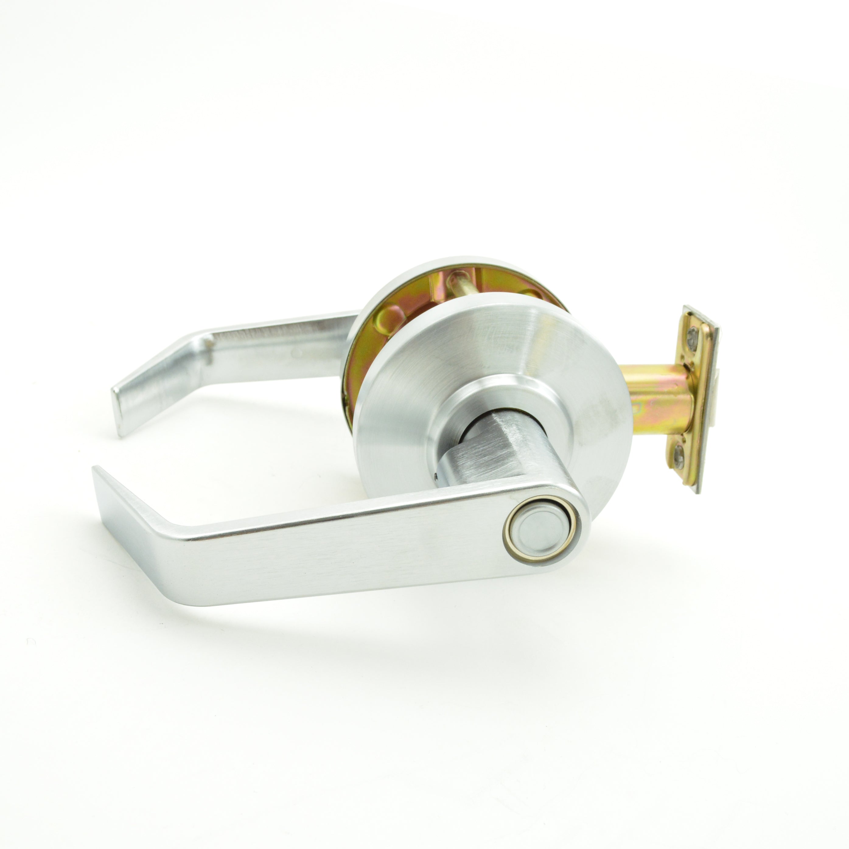 Dexter Commercial C2000PRIVR626 Privacy Grade 2 Regular Lever Non Clutching Cylindrical Lock with 2-3/4" Backset and ANSI Strike Satin Chrome Finish Main image