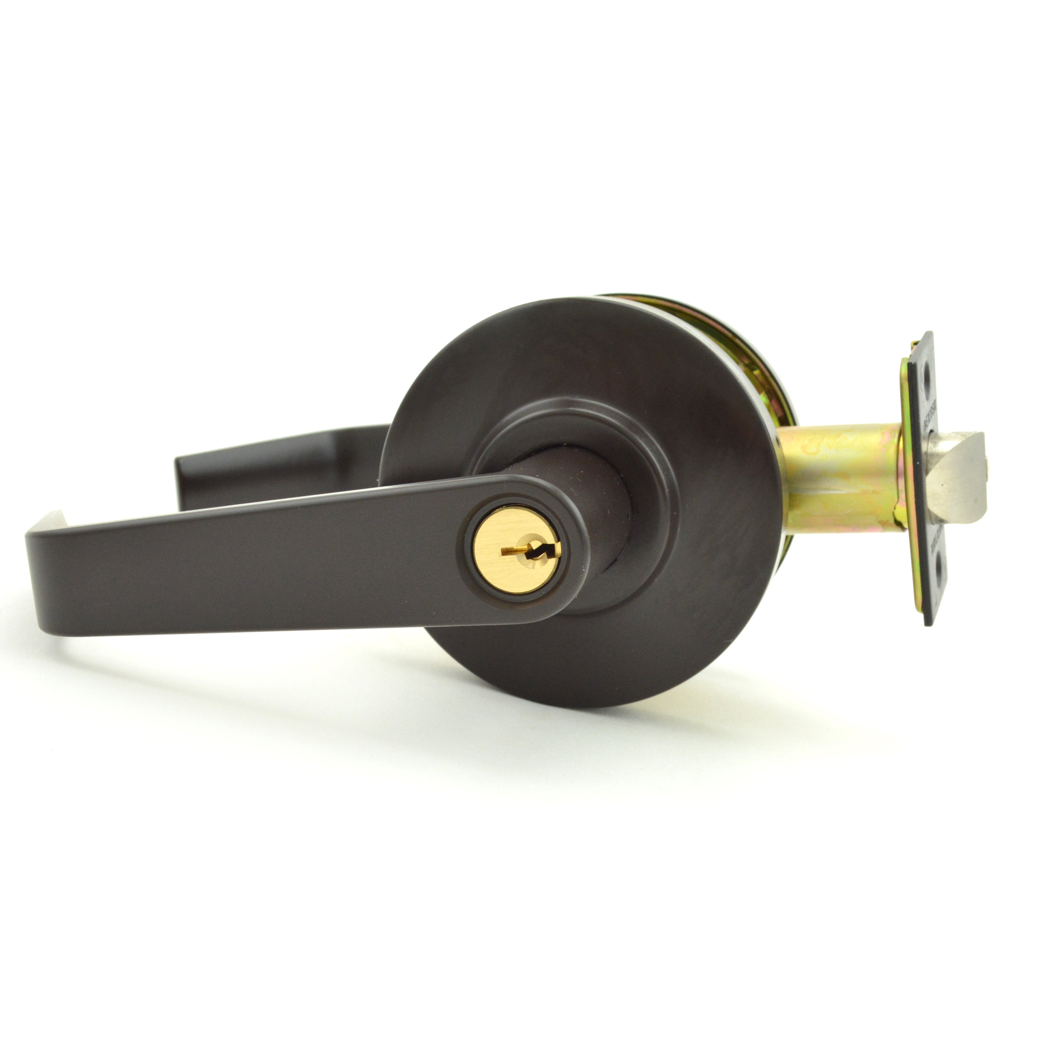Dexter Commercial C2000STRMR613KDC Storeroom Grade 2 Regular Lever Non Clutching Cylindrical Lock with C Keyway; 2-3/4" Backset; and ANSI Strike Oil Rubbed Bronze Finish Main image