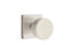 Emtek C5110ROUUS15 Round Knob 2-3/8" Backset Passage with Square Rose with CF Mechanism for 1-3/8" to 1-3/4" Door Satin Nickel Finish