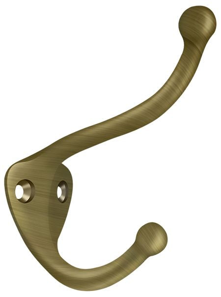 Deltana CAHH3U5 Coat and Hat Hook, Antique Brass Finish Main image