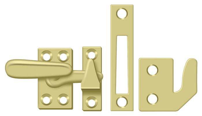Deltana CF066U3 Window Lock; Casement Fastener; Small; Bright Brass Finish Main image