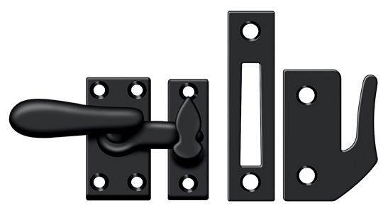 Deltana CF66U19 Window Lock; Casement Fastener; Medium; Black Finish Main image
