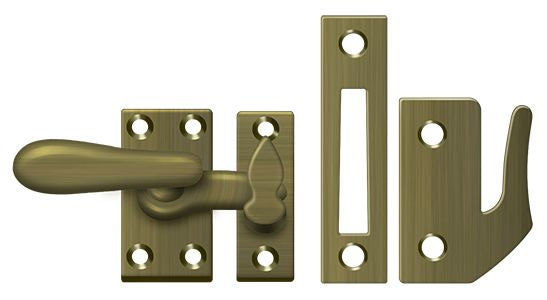 Deltana CF66U5 Window Lock; Casement Fastener; Medium; Antique Brass Finish Main image