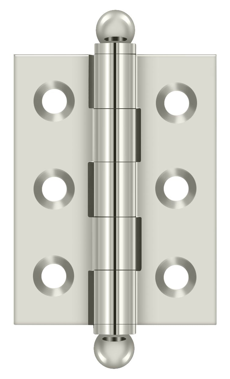 Deltana CH2015U14 2" x 1-1/2" Hinge; with Ball Tips; Bright Nickel Finish Main image