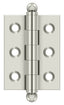 Deltana CH2015U14 2" x 1-1/2" Hinge; with Ball Tips; Bright Nickel Finish