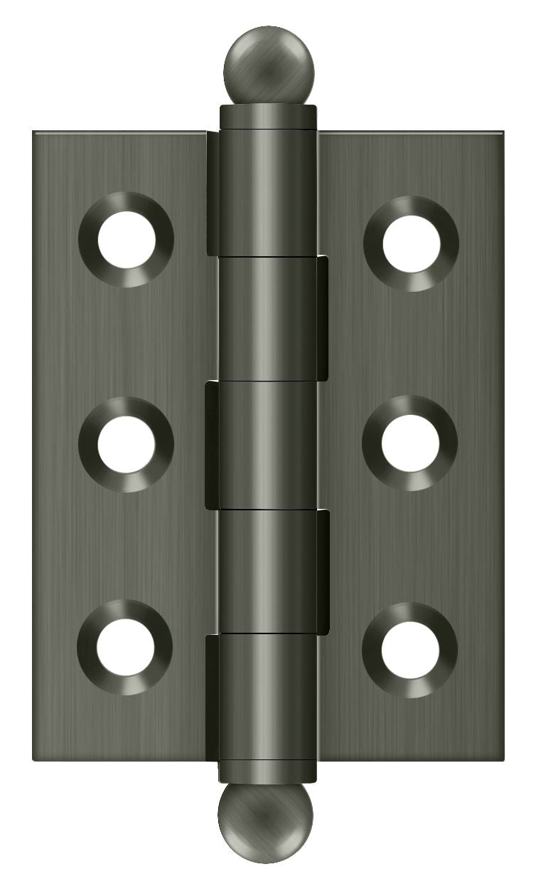 Deltana CH2015U15A 2" x 1-1/2" Hinge; with Ball Tips; Antique Nickel Finish Main image