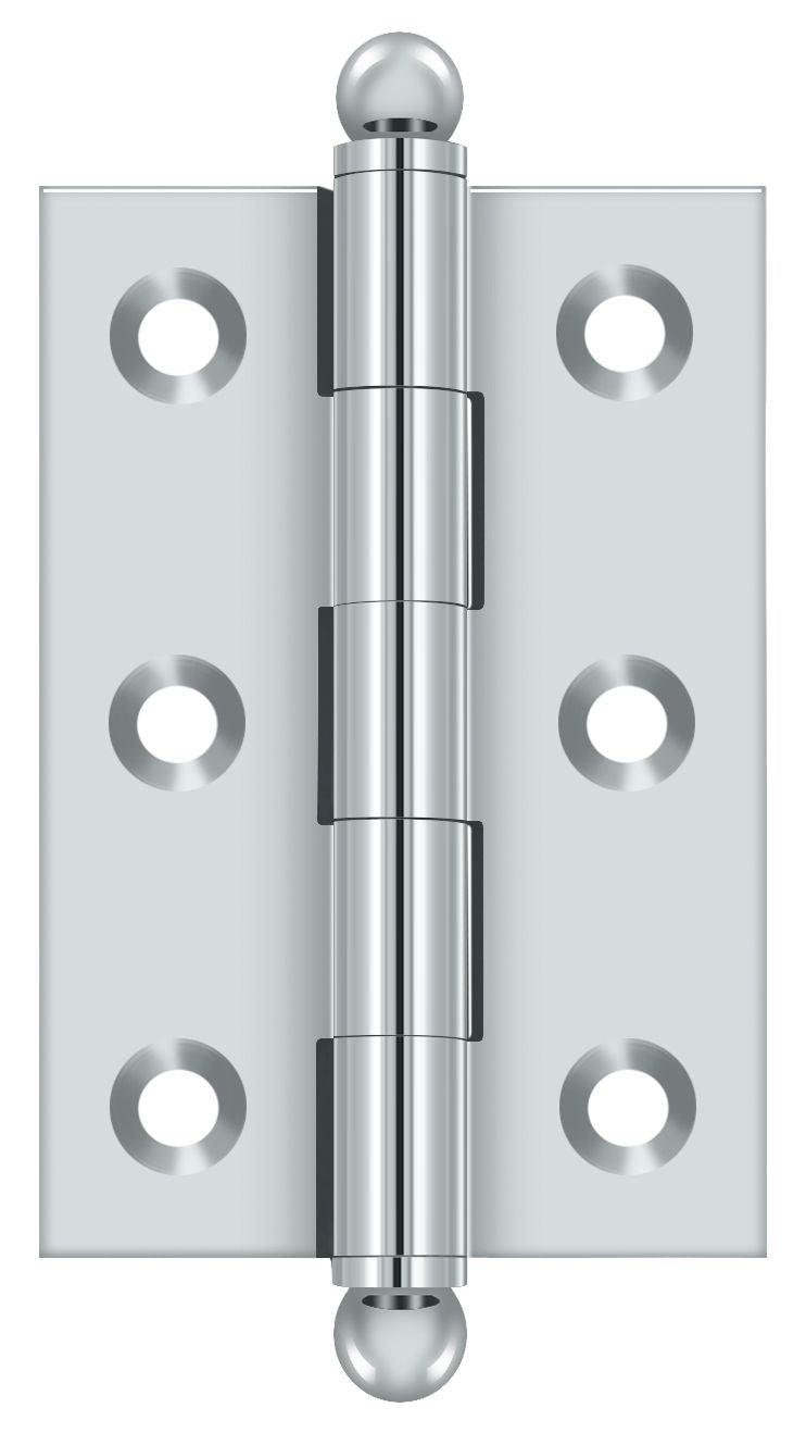 Deltana CH2517U26 2-1/2" x 1-11/16" Hinge; with Ball Tips; Bright Chrome Finish Main image