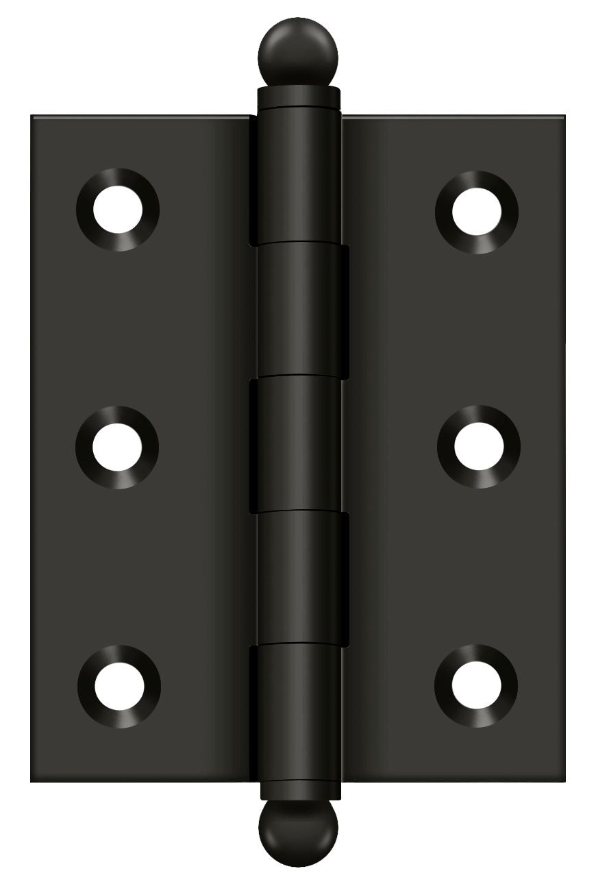 Deltana CH2520U10B 2-1/2" x 2" Hinge; with Ball Tips; Oil Rubbed Bronze Finish Main image
